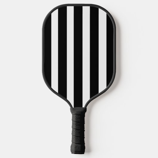 Modern Custom Black Stripe Personalized Pickleball Paddle (Achterkant)