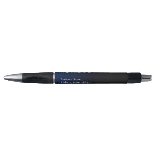 Modern Custom Blue Gradient Business Promotional Pen (Voorkant)