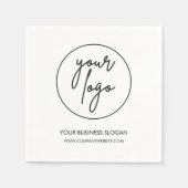 Modern Custom Business Company Logo Napkins Servet (Voorkant)