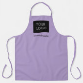 Modern Custom Business Logo Bord Paarse Schort (Voorkant)