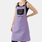 Modern Custom Business Logo Bord Paarse Schort (Insitu)