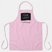 Modern Custom Business Logo Bord Roze Schort (Voorkant)