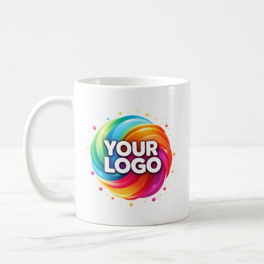 Modern Custom Business Logo Branded Coffee Mug Koffiemok (Links)