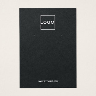 Modern Custom Business Logo Earring Display Cards Visitekaartje
