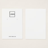 Modern Custom Business Logo Earring Display Cards Visitekaartje (Voorkant /achterkant)