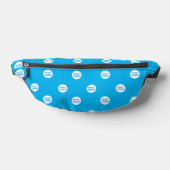 Modern Custom Business Logo Pattern Blauw Heuptasje (Liggend)