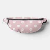 Modern Custom Business Logo Pattern Blush Roze Heuptasje (Liggend)