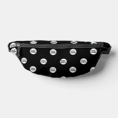 Modern Custom Business Logo Pattern Zwart Heuptasje (Liggend)