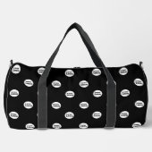 Modern Custom Business Logo Pattern Zwart Plunjezak (Voorkant)