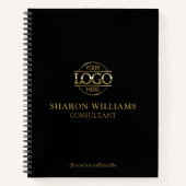 Modern Custom Business Logo Professional Branded Notitieboek (Voorkant)