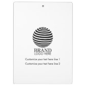 Modern Custom Business Logo Promotie Gift Klembord (Achterkant)