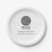 Modern Custom Business Logo Promotie Gift Papieren Bordje (Voorkant)