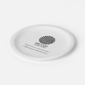 Modern Custom Business Logo Promotie Gift Papieren Bordje (Gekanteld)