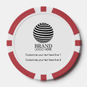 Modern Custom Business Logo Promotie Gift Poker Chips (Voorkant)