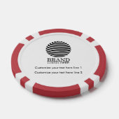Modern Custom Business Logo Promotie Gift Poker Chips (Enkel)