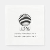 Modern Custom Business Logo Promotie Gift Servet (Voorkant)