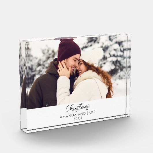 Modern Custom Christmas Photo Fotoblokken (Links)