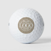 Modern Custom Company Business Logo Branded  Golfballen (Voorkant)