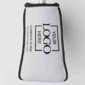 Modern Custom Company Business Logo Gray Branded  Golfheadcover (Draai 90)