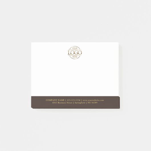 Modern Custom Company Business Logo Promotional Post-it® Notes (Voorkant)