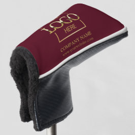 Modern Custom Company Business Logo Red Branded Golfheadcover