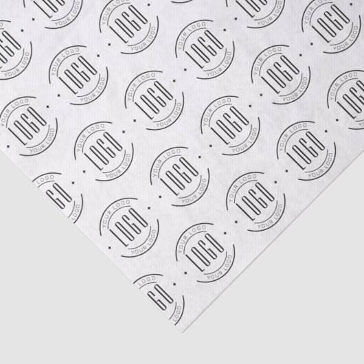 Modern custom company logo business branded tissuepapier (Detail)