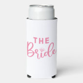 Modern Custom De Bruid Bachelorette Seltzer Blikjeskoeler (Seltzer Voorkant)
