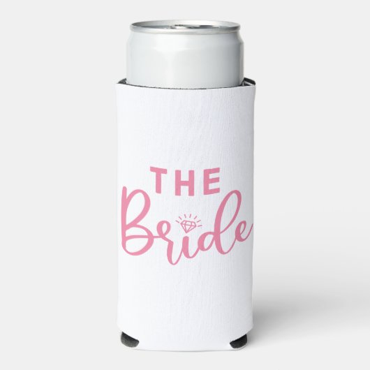 Modern Custom De Bruid Bachelorette Seltzer Blikjeskoeler (Seltzer Voorkant)