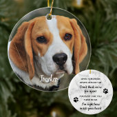 Modern Custom Dog Photo Herembrance Pet Memorial Keramisch Ornament