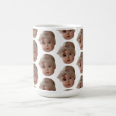 Modern Custom Face Grappige foto baby face Gift Magische Mok (Midden)
