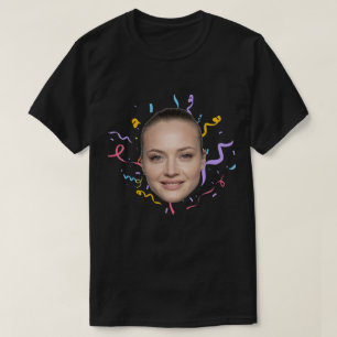 Modern Custom Face Verjaardag Grappige Verjaardag  T-shirt