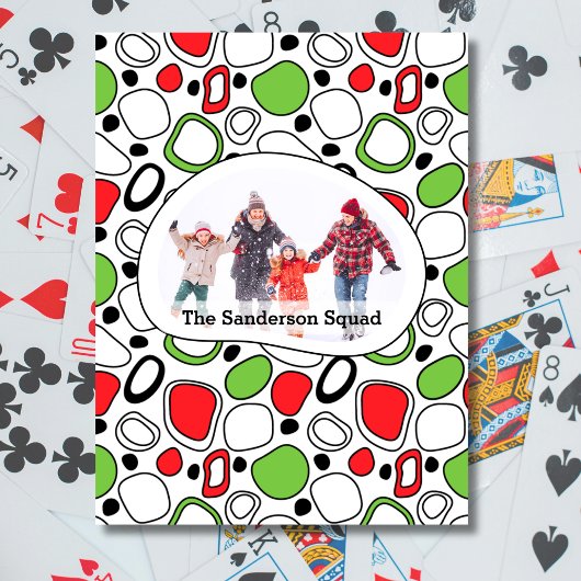 Modern Custom Family Game Night Gift Playing Cards Pokerkaarten