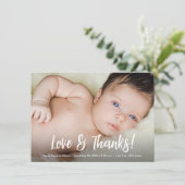 Modern Custom Foto's Liefde & Bedankt Baby shower (Staand voorkant)