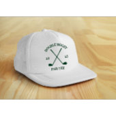 Modern Custom Funny Golf Lover Green Text Trucker Pet