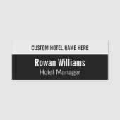 Modern Custom Hotel Medewerker Naamplaatje (Voorkant)