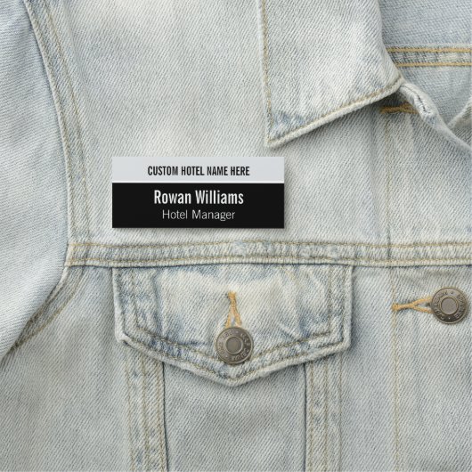 Modern Custom Hotel Medewerker Naamplaatje (In situ)