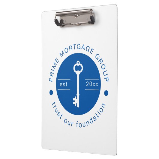 Modern Custom Hypotheek Company Voeg uw Logo toe Klembord (Links)
