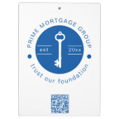 Modern Custom Hypotheek Company Voeg uw Logo toe Klembord (Achterkant)