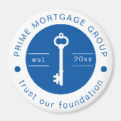 Modern Custom Hypotheek Company Voeg uw Logo toe Magneet (Voorkant)