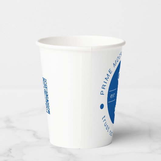 Modern Custom Hypotheek Company Voeg uw Logo toe Papieren Bekers (Rechts)