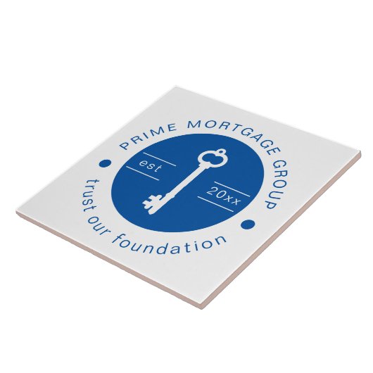 Modern Custom Hypotheek Company Voeg uw Logo toe Tegeltje (Zijkant)