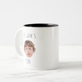 Modern custom kind met Baby Afbeelding, Moederdag Tweekleurige Koffiemok (Voorkant links)