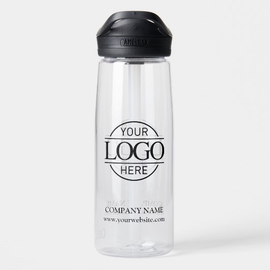 Modern Custom Logo Business Branding Promotional Waterfles (Achterkant)