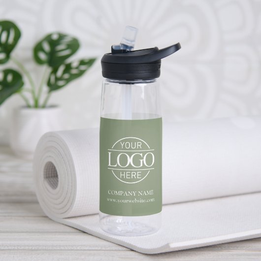 Modern Custom Logo Business Branding Promotional Waterfles (Yoga (Gedraaid)  )