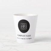 Modern Custom Logo Business Promo Latte mug Mok (Voorkant)