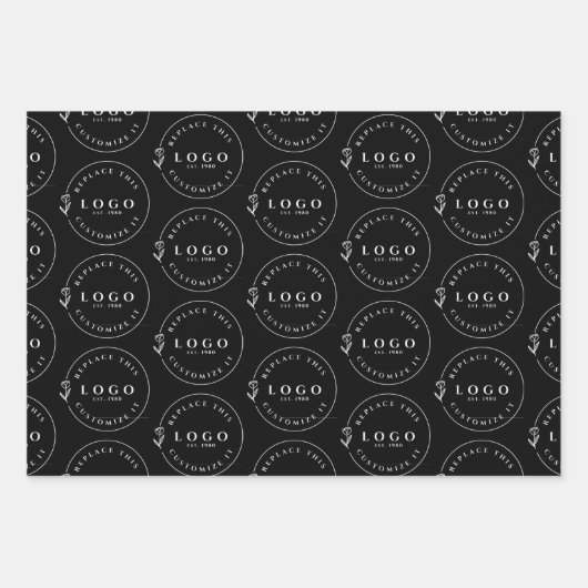 Modern Custom Logo Gift Inpakpapier Vel (Voorkant 2)