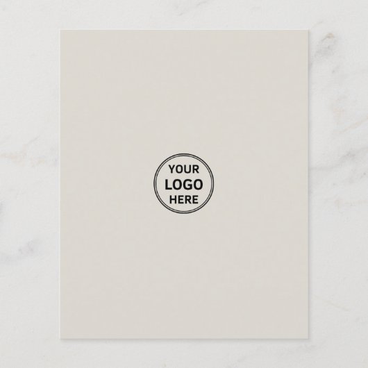 Modern Custom Logo Marketing Agency Business Flyer (Achterkant)