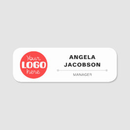 Modern Custom Logo Medewerker Magnetisch Naamplaatje