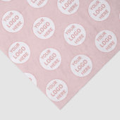 Modern Custom Logo Pink Business Tissuepapier (Detail)