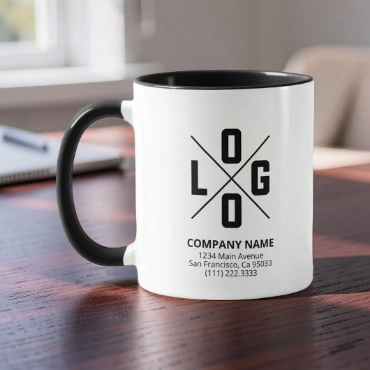 Modern Custom Logo Small Business Promotional Mok